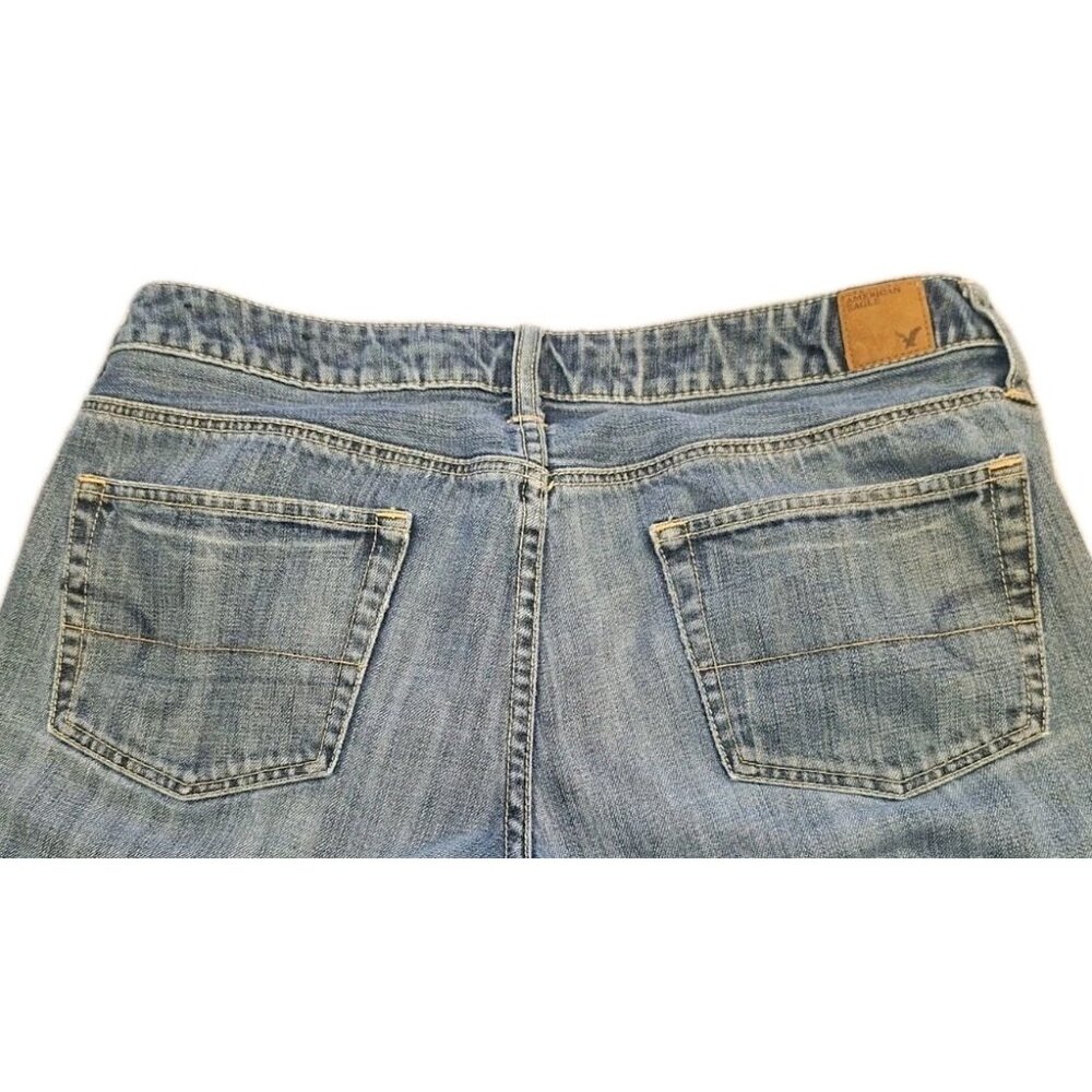 American Eagle Women's Size 8 Blue Boy Fit Jeans 28X26 - Picture 3 of 7